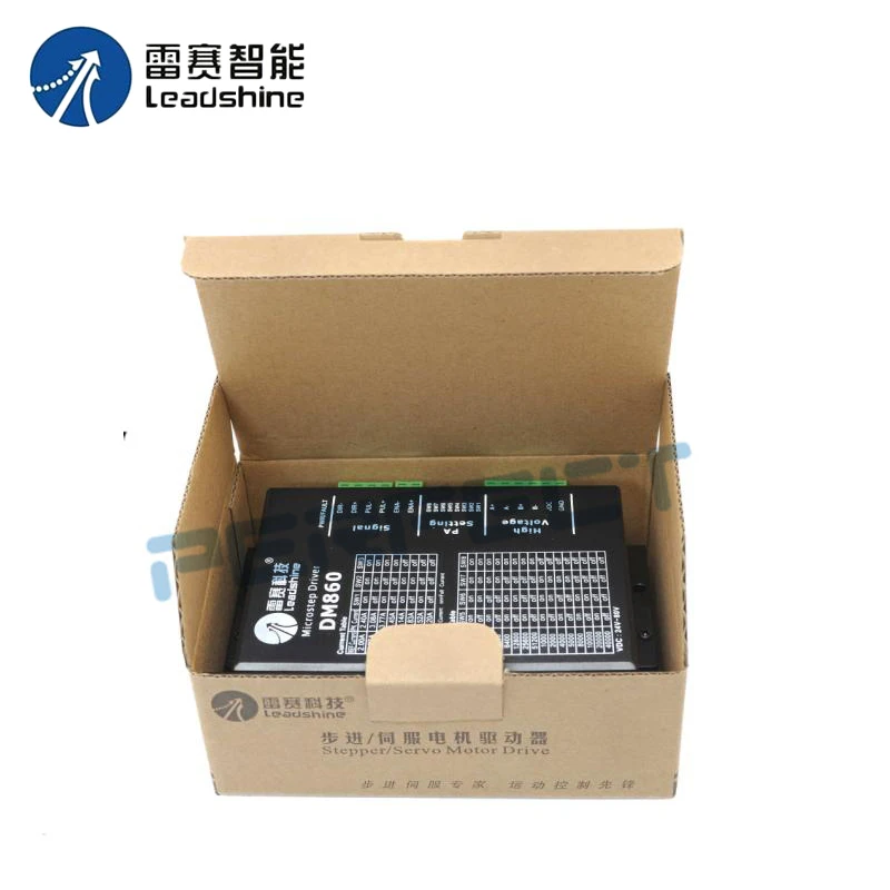 DM860 Leadshine 20-80 VDC 전압 및 2.4 - 7.2A 출력 전류의 2 상 32 비트 DSP 디지털 스테퍼 드라이브