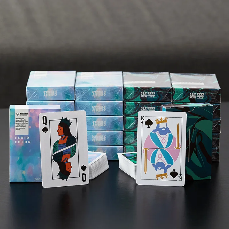 Playing Cards Set Simple Style Paper Poker Waterproof Plastic Poker Card Sets Classic Magic Tricks Tool Games