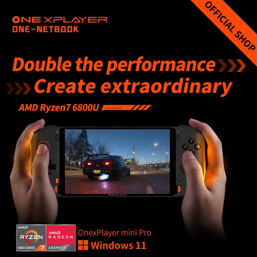 Onexplayer Amd R7-6800U Mini Pc Game Laptop One Xplayer 7 Pollici 1200P Windows 11 Pocket Office Handheld 3A Play Console Computer