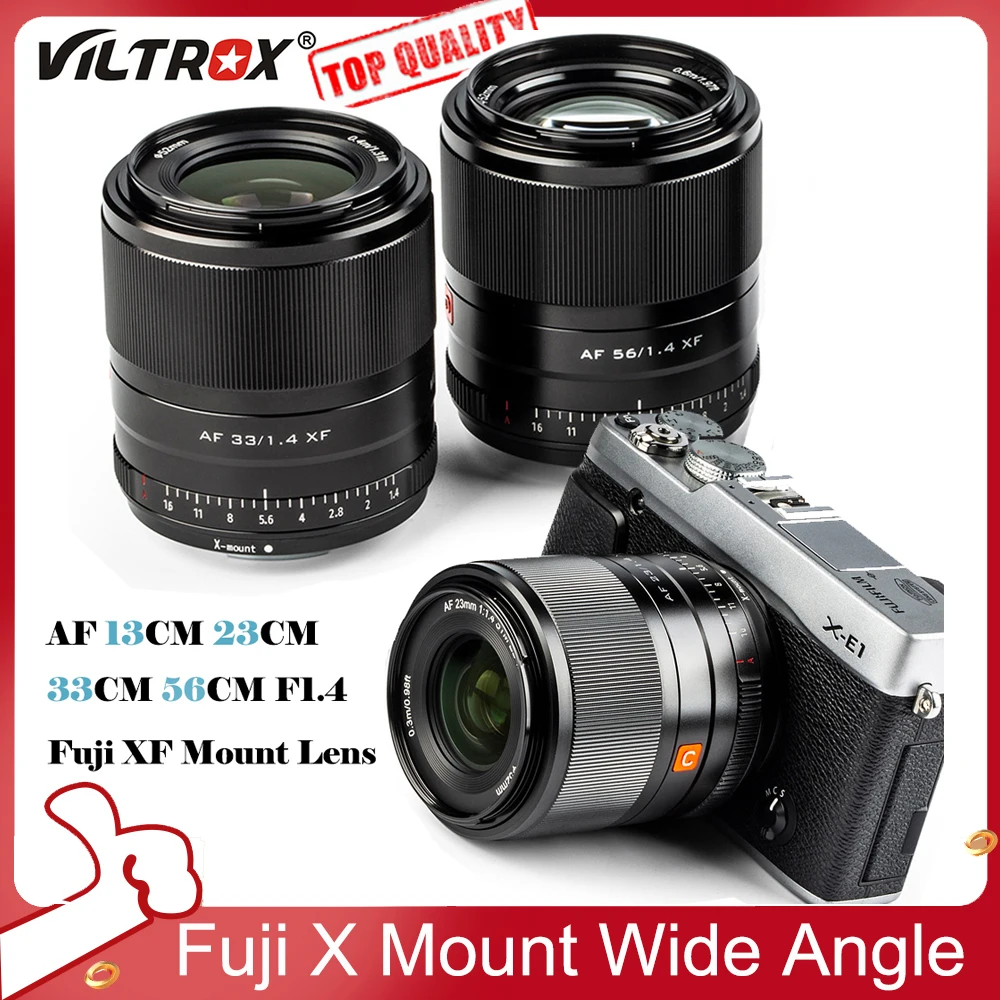 Viltrox 13Mm 23Mm 33Mm 56Mm F1.4 X Obiettivo Con Messa A Fuoco Automatica Obiettivo A Grande Apertura Aps-C Per Fujifilm Fuji Obiettivo Della Fotocame