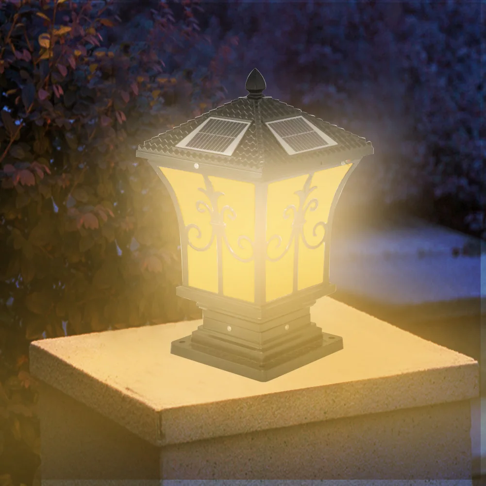 1Pcs Decorative Column Light Fence Square Landscape Pillar Door Porch Wall Ground Lamps Outdoor Garden Lighting