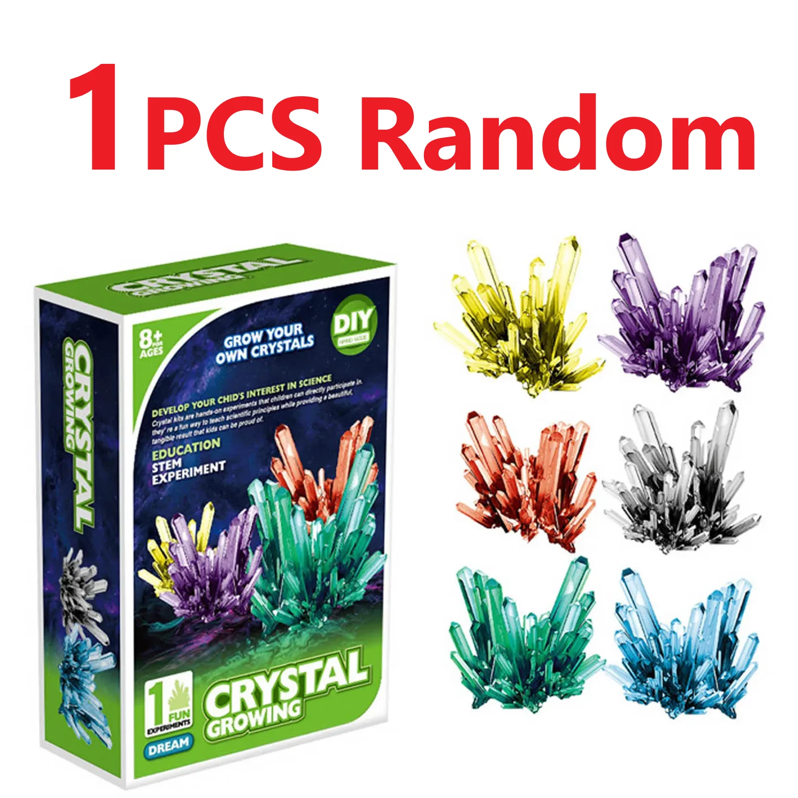 Crystal Growing Toy Kit DIY Science Experiment For Teenagers Boys Toys Magical Funny Crystal Educational Stimulates Interest