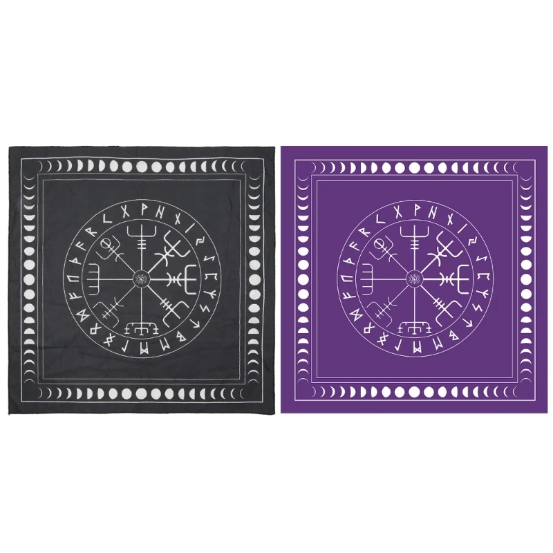 

Square Pendulum Divination Tablecloth Tarots Card Pad Runes Altar Table Cloth