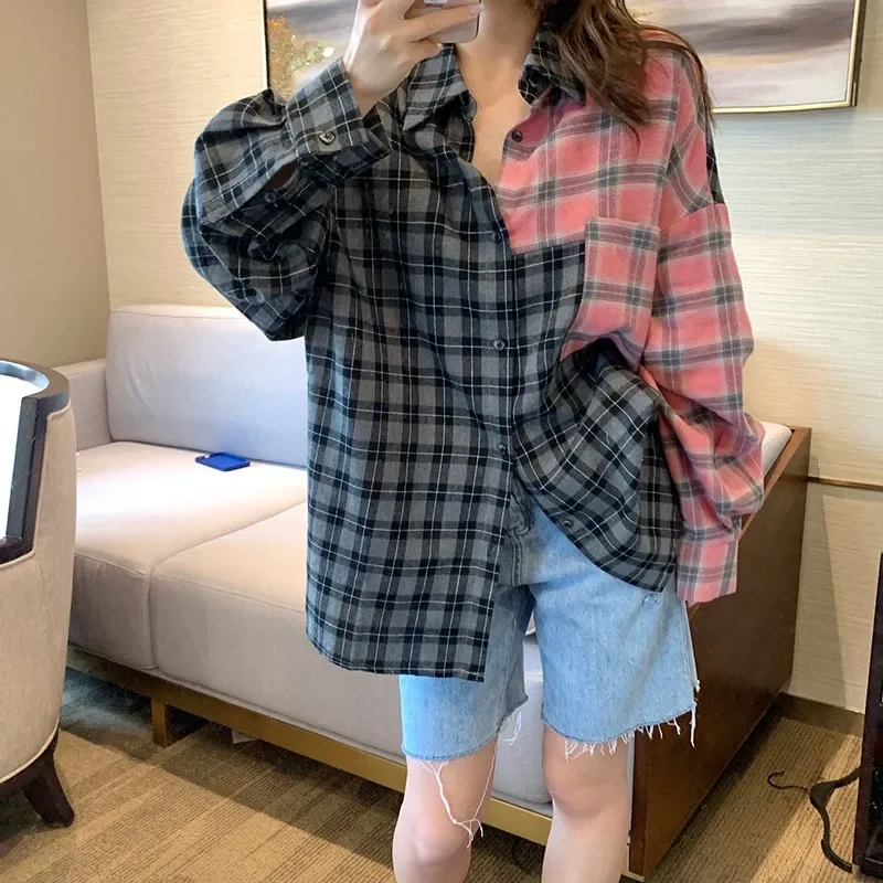 Women's Straight Slimming Cropped Casual Pants Contrast Color High Waist Denim Shorts