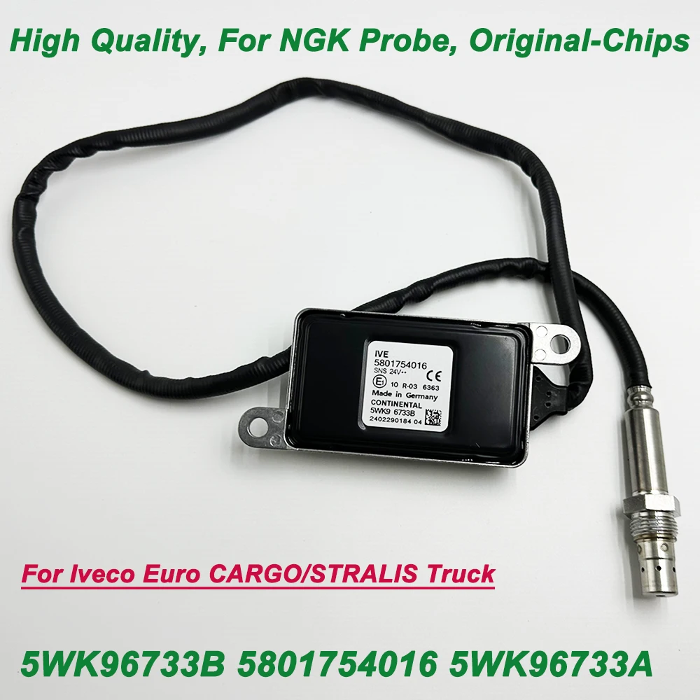 

High Quality Chips N-GK Probe 5WK96733B 5WK96733A 5801754016 Nitrogen Oxide Nox Sensor 24V Made in Germany For IVECO Trucks