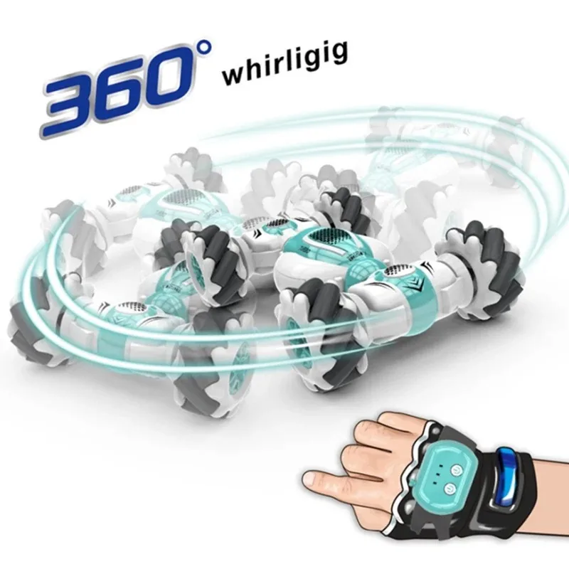 2.4GHz 4WD Mini RC Stunt Car Remote Control Watch Gesture Sensor Electric Toy RC Drift Car Rotation Gift for Kids Gift 6