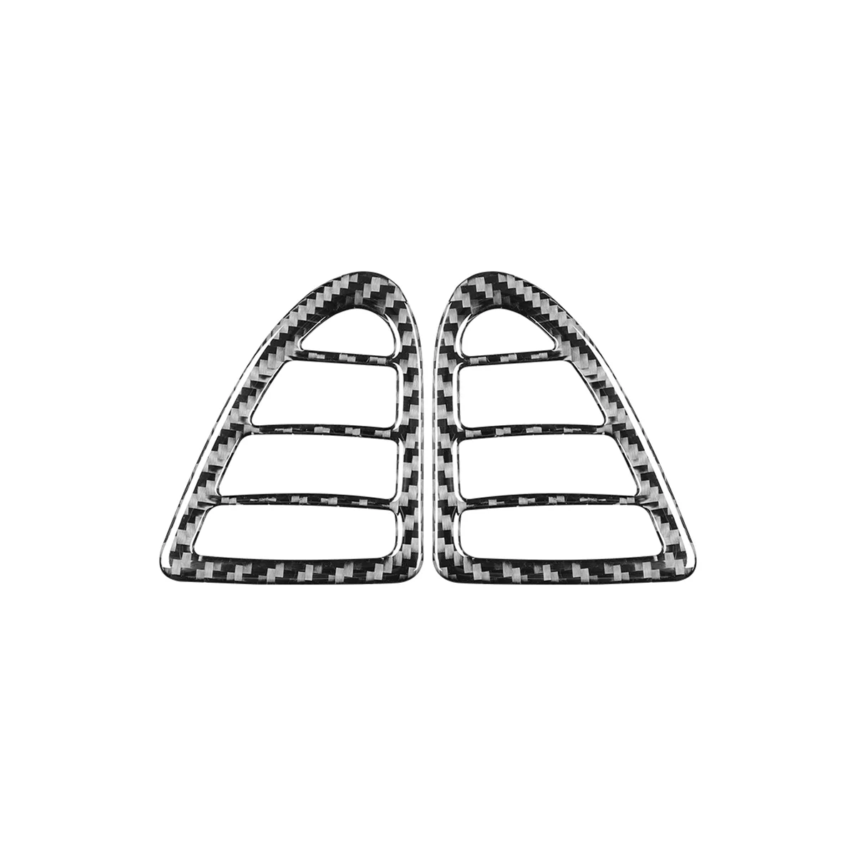 

For Mazda RX8 RX-8 2004-2008 Carbon Fiber Dashboard Air Conditioner Outlet Frame Trim Stickers Car Interior