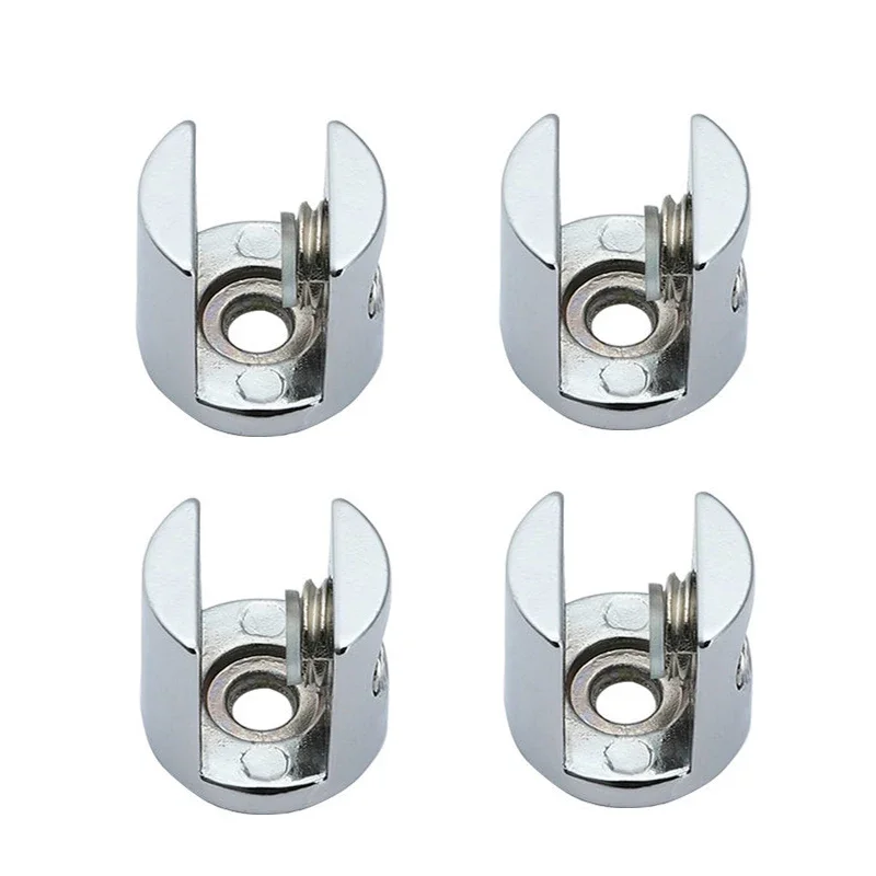 Description Picture 2 of item4pcs/lot Glass Clamp Glass Plated Brackets Zinc Alloy Chrome Finish Shelf Holder Support Brackets Clamps