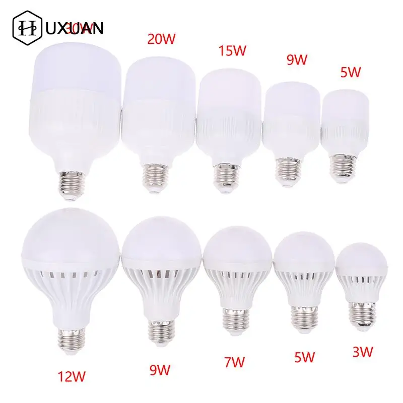 Bombilla LED E27, luz LED de CC de 12V, 3W, 5W, 7W, 9W, 12W, 15W, 20W, 30W, bombillas solares de bajo voltaje