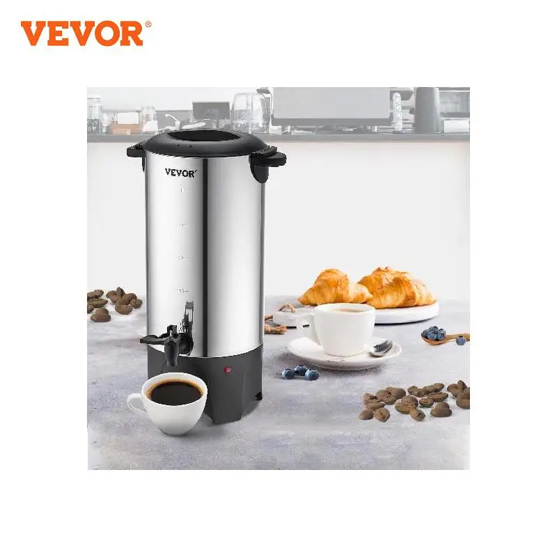 VEVOR 50 Cups Commercial Coffee Urn Stainless Steel Large Coffee Dispenser  1000W Electric Coffee Maker Urn For Quick Brewing - AliExpress