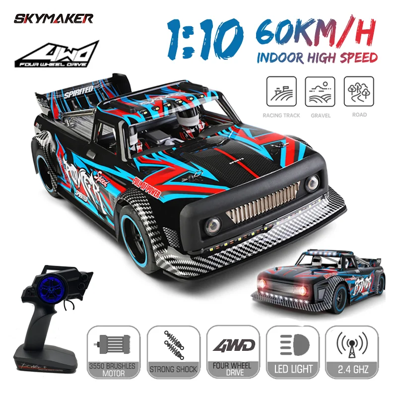 WLtoys – voiture télécommandée tout-terrain 4x4, grande vitesse 60 Km/H,  avec moteur sans balais, pour la course, jouet pour adultes, 104072, 1/10 -  AliExpress