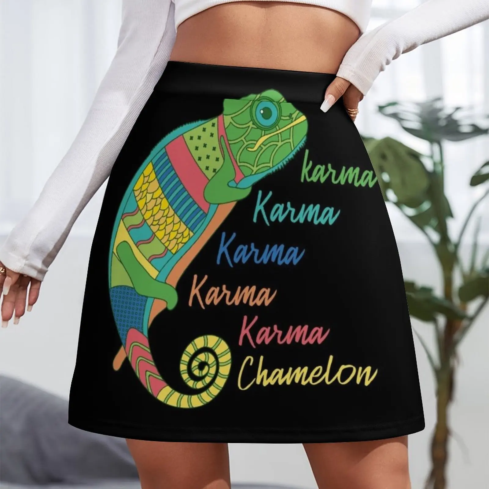 Karma Chameleon Mini Skirt elegant social women's skirts modest skirts for women