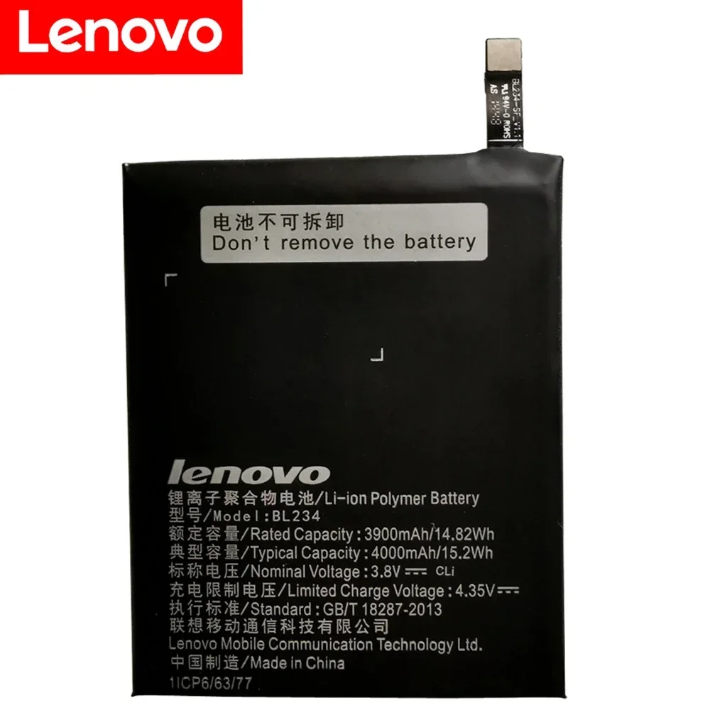 100% New Original Real 4000mAh BL234 Battery With 3M Glue Sticker For Lenovo Vibe P1M P1MA40 P70 P70t P70-T P70A P70-A