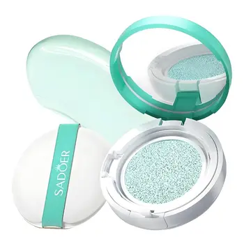Facial Tinted Sunscreen SPF60 Sun Cushion Oil-Free Moisturizing & Soothing Face BB Cream Long-Lasting Natural Dewy