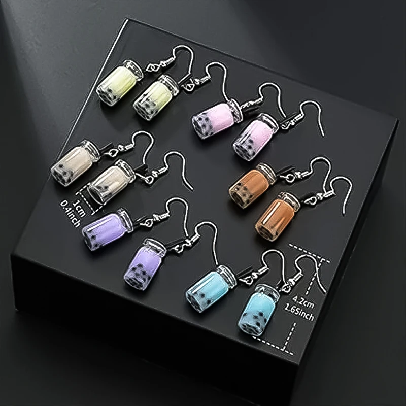 

Милые забавные серьги-подвески в виде чая с молоком