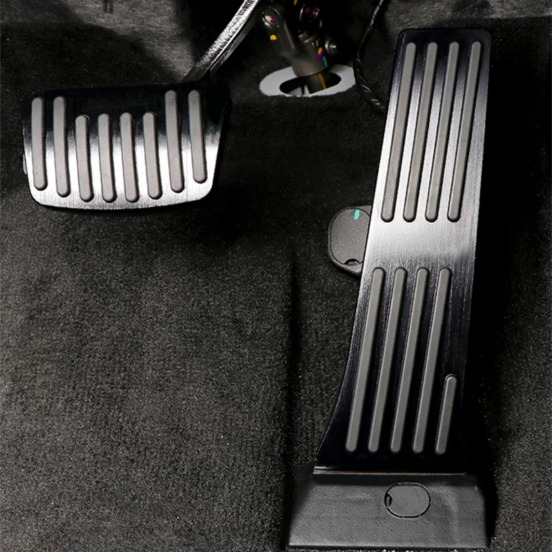 Car Foot Pedal Cover Fuel Accelerator Brake Rest Pedal Pad Aluminum Alloy Accessories For Hyundai Tucson NX4