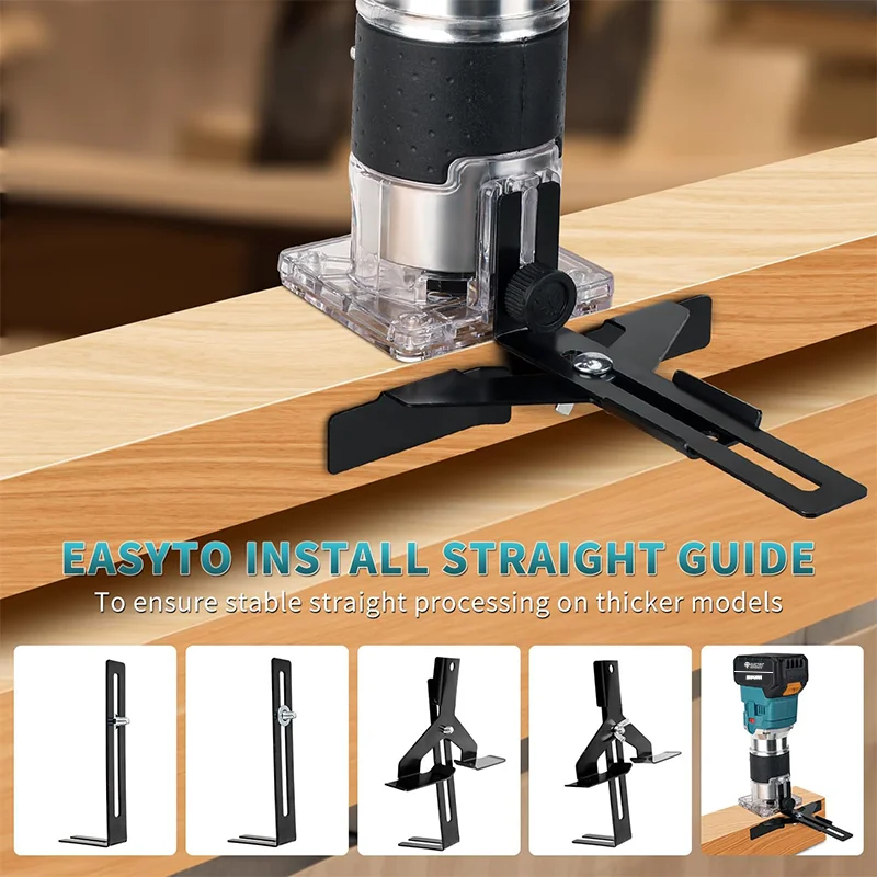 Wood router Electric Goddess Brushless Electric Hand Trimmer Cordless Wood Router Woodworking Engraving Slotting Tool for Makita 18V Battery