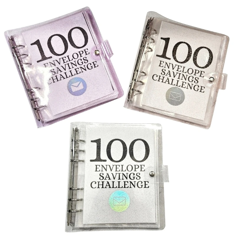 

Многоразовая папка для бюджета с конвертами для денег и пронумерованными наклейками от 1 до 100, журнал для планировщика бюджета