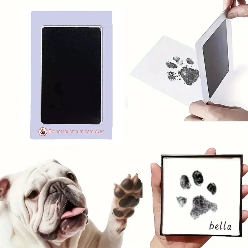 Pet Cat Dog Paw Print Kit di inchiostro Pad Sicuro Non tossico Impronte di bambini Doccia neonato Handprint Facile fai da te Touch Souvenir per animali domestici senza inchiostro