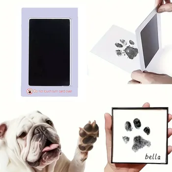 Pet Cat Dog Paw Print Kit di inchiostro Pad Sicuro Non tossico Impronte di bambini Doccia neonato Handprint Facile fai da te Touch Souvenir per animali domestici senza inchiostro