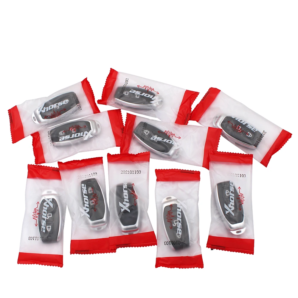 YOUBBA 5/10PCS Original Xhorse VVDI XKGD12EN Universal Wire Remote Key Replacement For Garage Door 4 Buttons 5