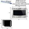 RecPro RV Kitchen Air Fryer & Convection Microwave with Trim Kit | 1.0 Cu. Ft. | 120V | 6 Cooking Modes (Stainless Steel) 5