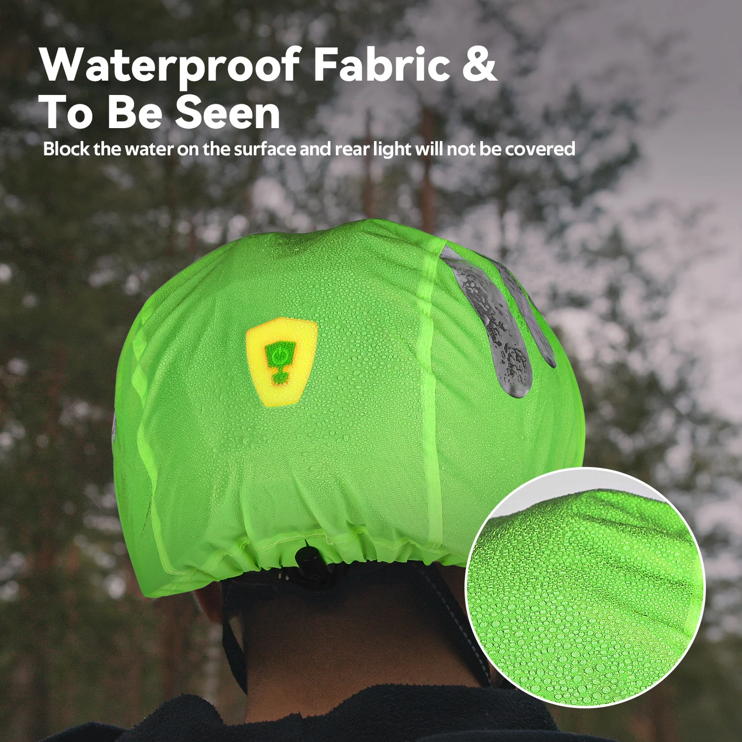 Waterproof Reflective Cover for Bicycle Helmet Rainproof Cycling MTB Road Bike Dustproof bike helmet cover