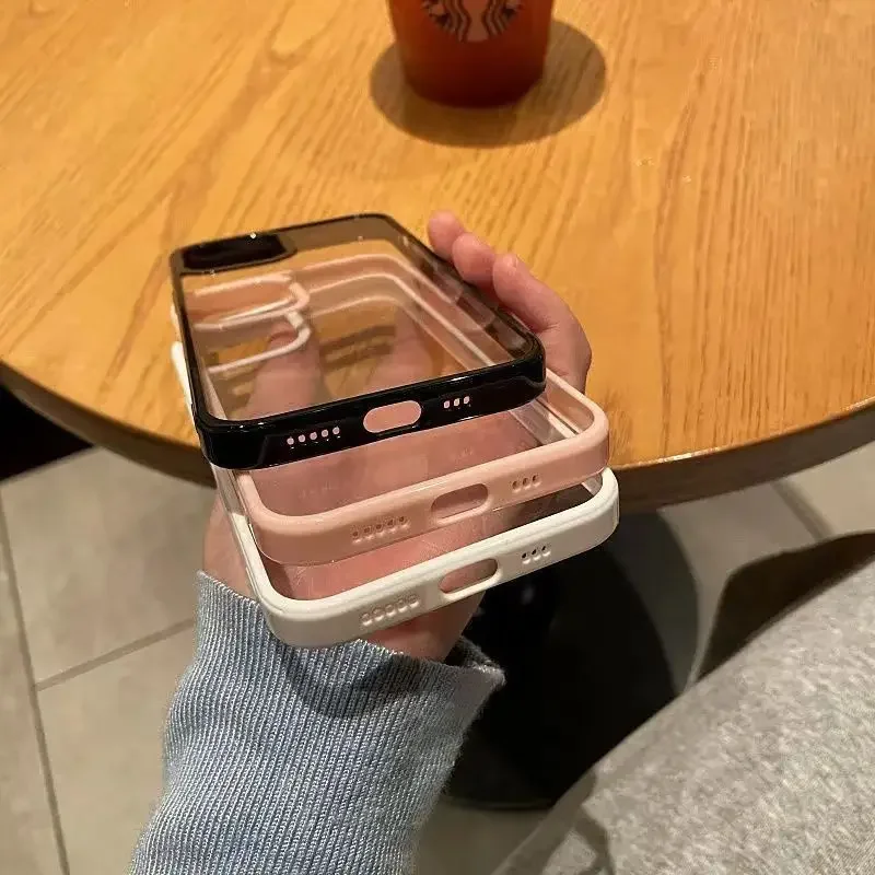 Candy Soft Silicone Transparent Shockproof Phone Case