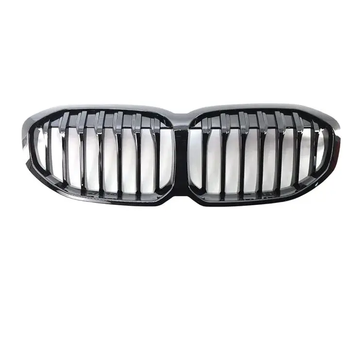 

Suitable For BMW 1 series F40 modified single and double line bright black grille front grille