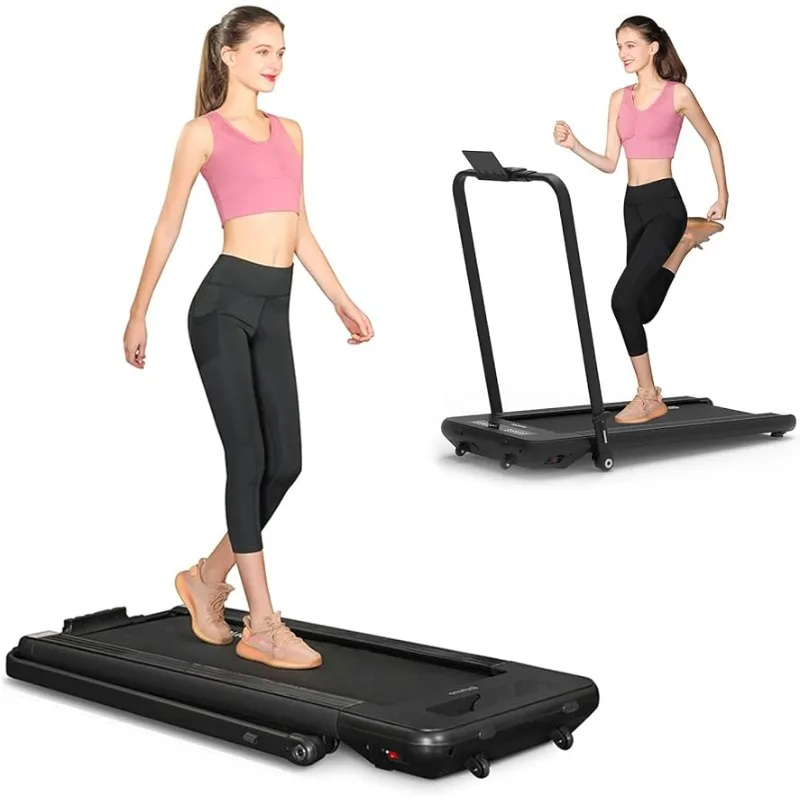 

Under Desk Smart Walking Pad 2 in 1 Folding Treadmill, , Installation-Free，Compact FoldableTreadmill for Home/Office Gym Cardio