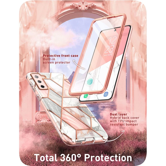 i-Blason Cosmo Pro - Protective case for cell phone - marble pink - for Samsung Galaxy Z Fold4