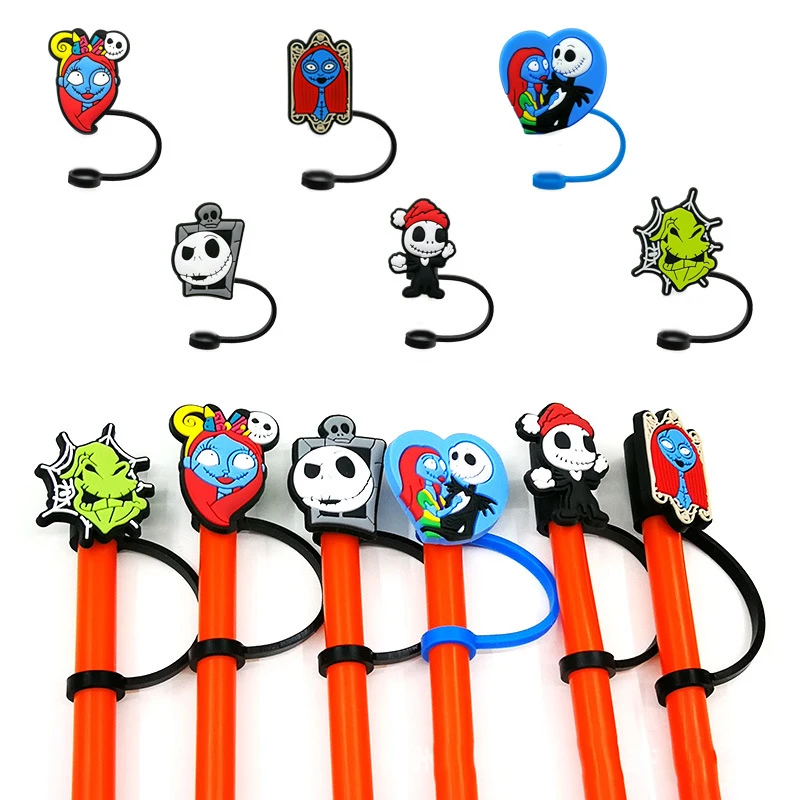 Halloween Straw Silicone Stoppers Cartoon Ghost Skull Reusable Straw Covers  Splash Resistant Drinking Straw Caps Halloween Gifts - AliExpress