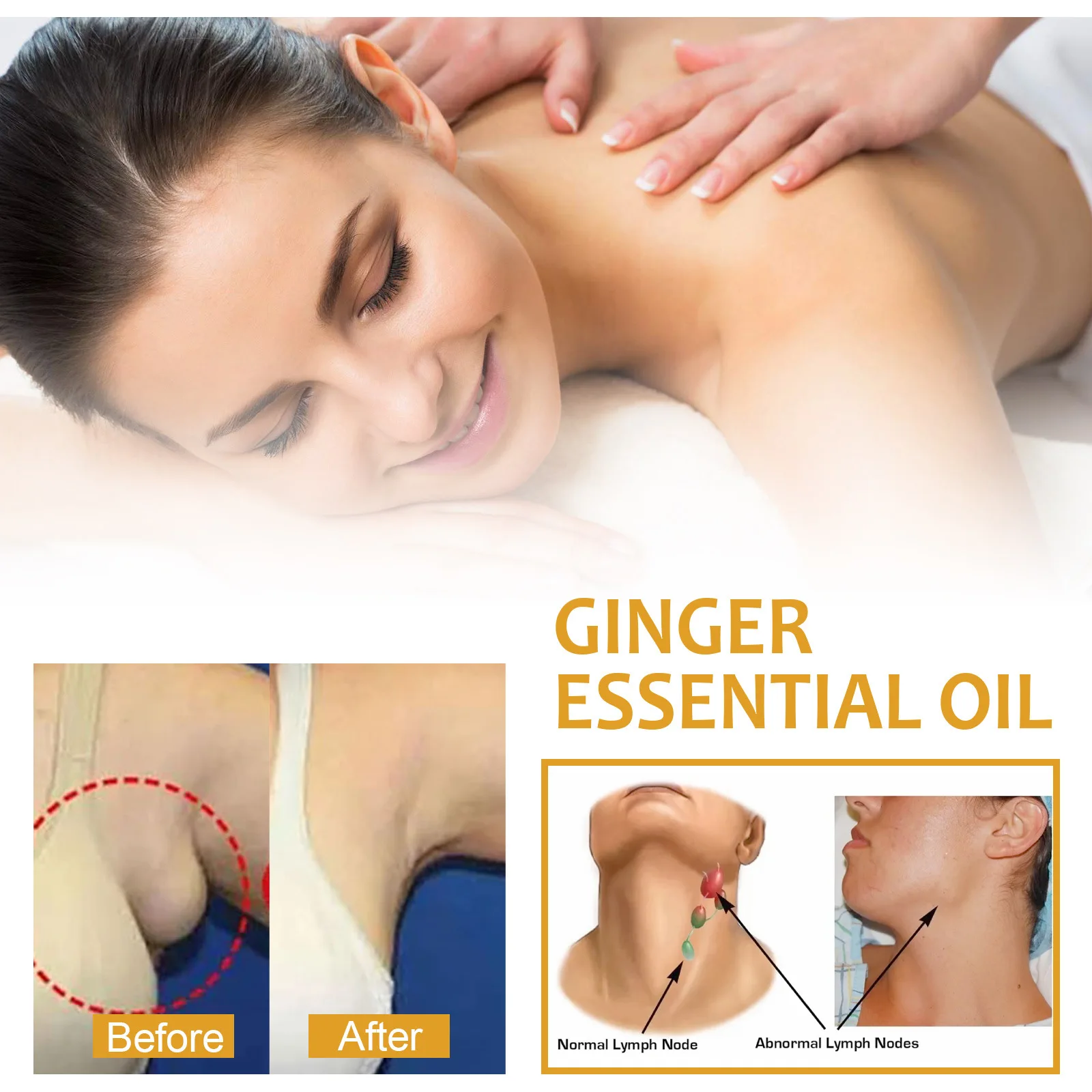 Ingwer-ätherisches Öl Zur Lymphdrainage Und Körpermassage_voghion.com