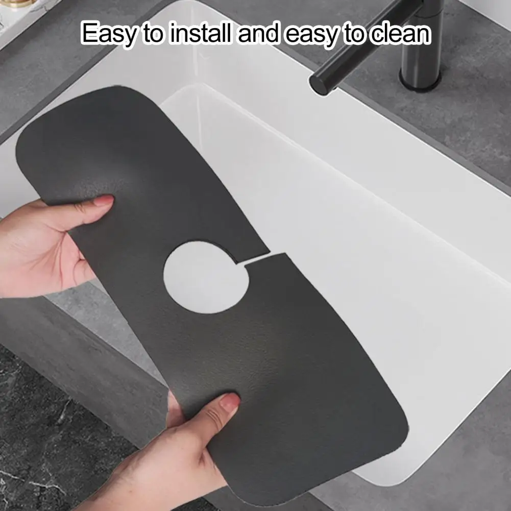 

Highly Absorbent Mat for Water Spills Universal Size Kitchen Sink Splash Guard Quick-drying Non-slip Mat for Bathroom Countertop