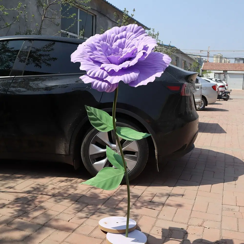 Neue 50cm PE Künstliche Pfingstrose für Schaufensterdekoration, Simulierte Pfingstrose als Foto-Requisite, Hintergrund-Wanddekoration, Künstliche Blumen – Detail 4