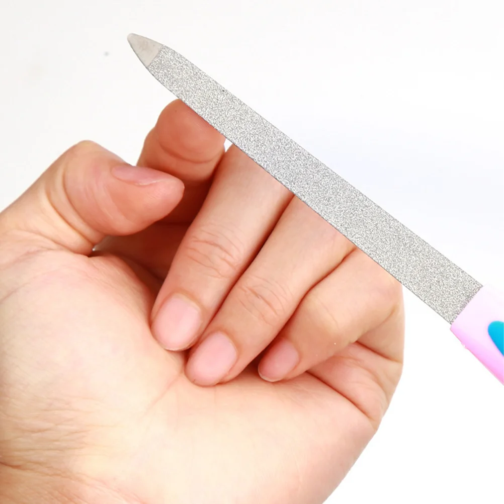 

10 Pcs Finger Nail File Grit Strip Acrylic Files Buffer Blocks Plastic Tool Rasp