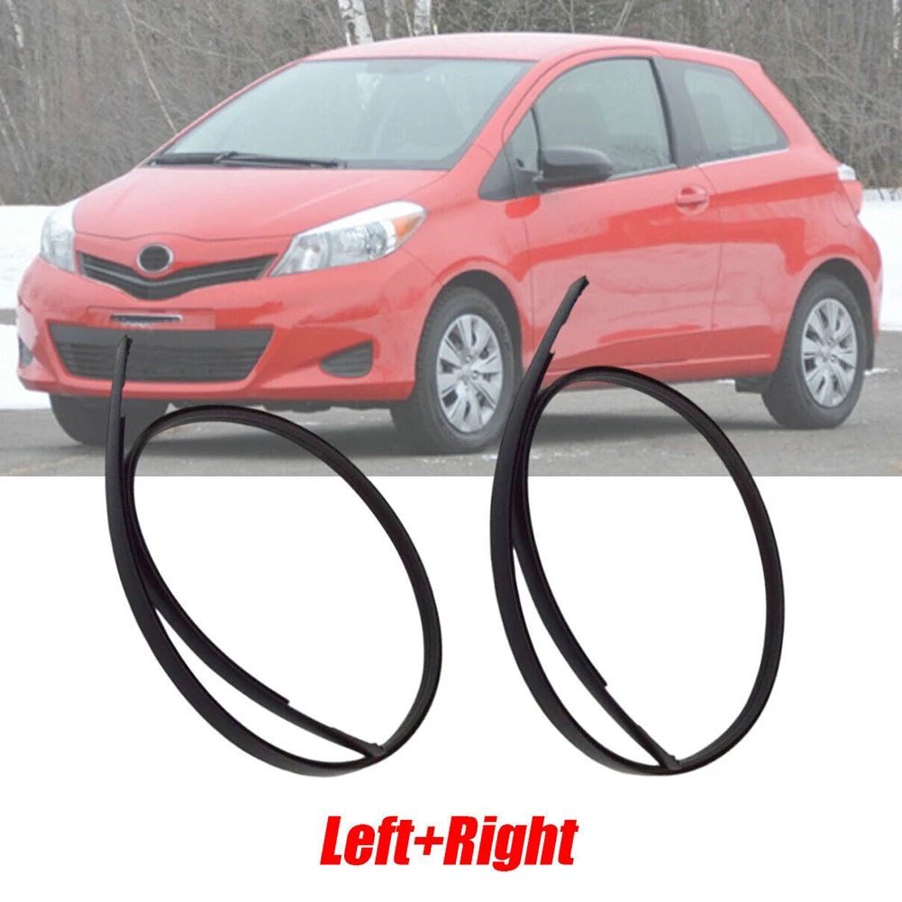 

2pcs Car Left+right Roof Drip Moulding Side Finish Strip Replacements #7555152130 For Toyota For Yaris Fit Hatchback 2007-2011