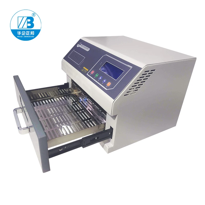 ZB2520HL 데스크탑 Smd BGA 리플로우 오븐 1600W 250x200mm 산업용 뜨거운 공기 사이클 적외선 가열 리플로우 오븐 납땜 기계