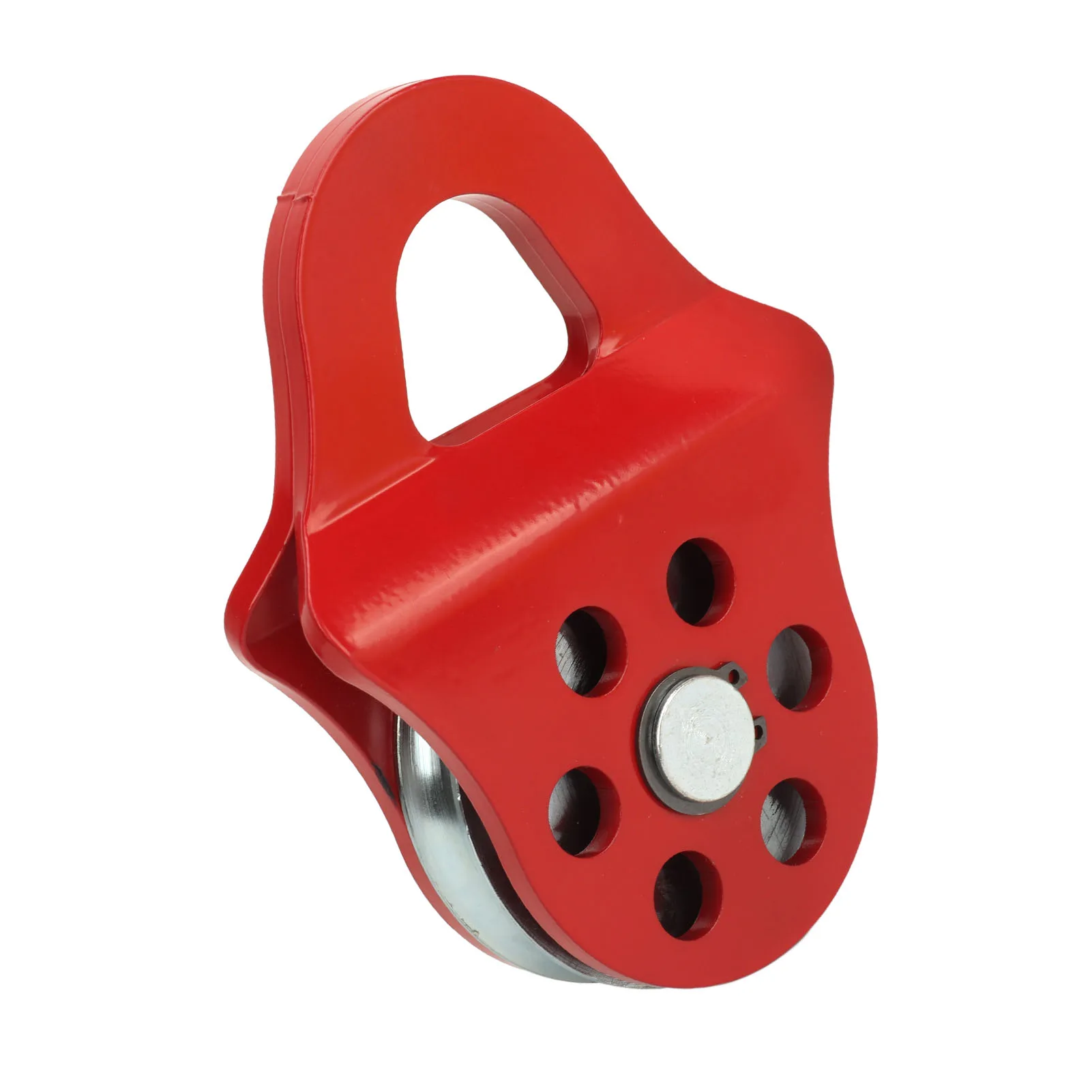 Towing Pulley Heavy Duty 4T Snatch Pulleys Block for Synthetic Rope or Steel Cable 4T Breaking Force Winches Pulley Sheave for Truck