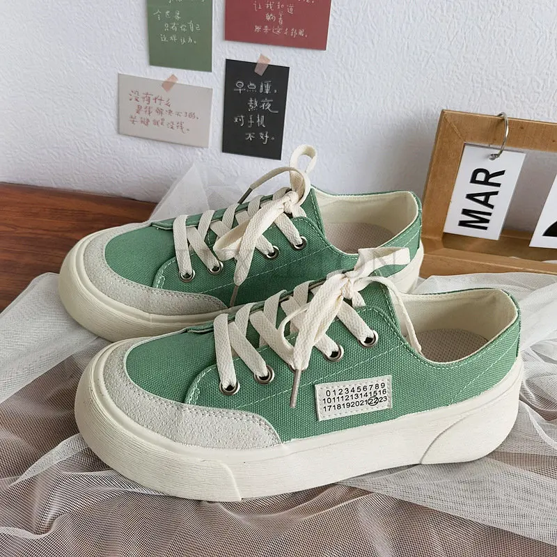 

Женские кроссовки, модная Тканевая обувь на шнуровке, на толстой подошве, Легкая удобная универсальная повседневная обувь для женщин