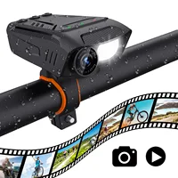 1080P Motorcycle Bike Helmet Camera Outdoor Waterproof Action Cam Drive Recorder 3 In 1 Multifunction Dash Cam with Light Horn 1