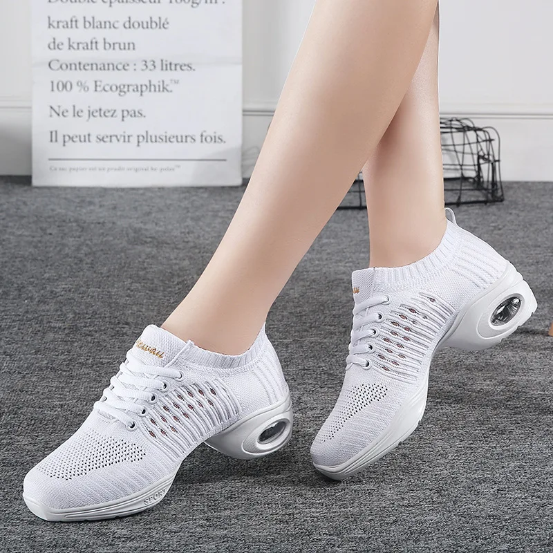 

New Sports Feature Soft Outsole Breath Dance Shoes Sneakers for Woman Practice Shoes Modern Dance Jazz Shoes Latin Dance