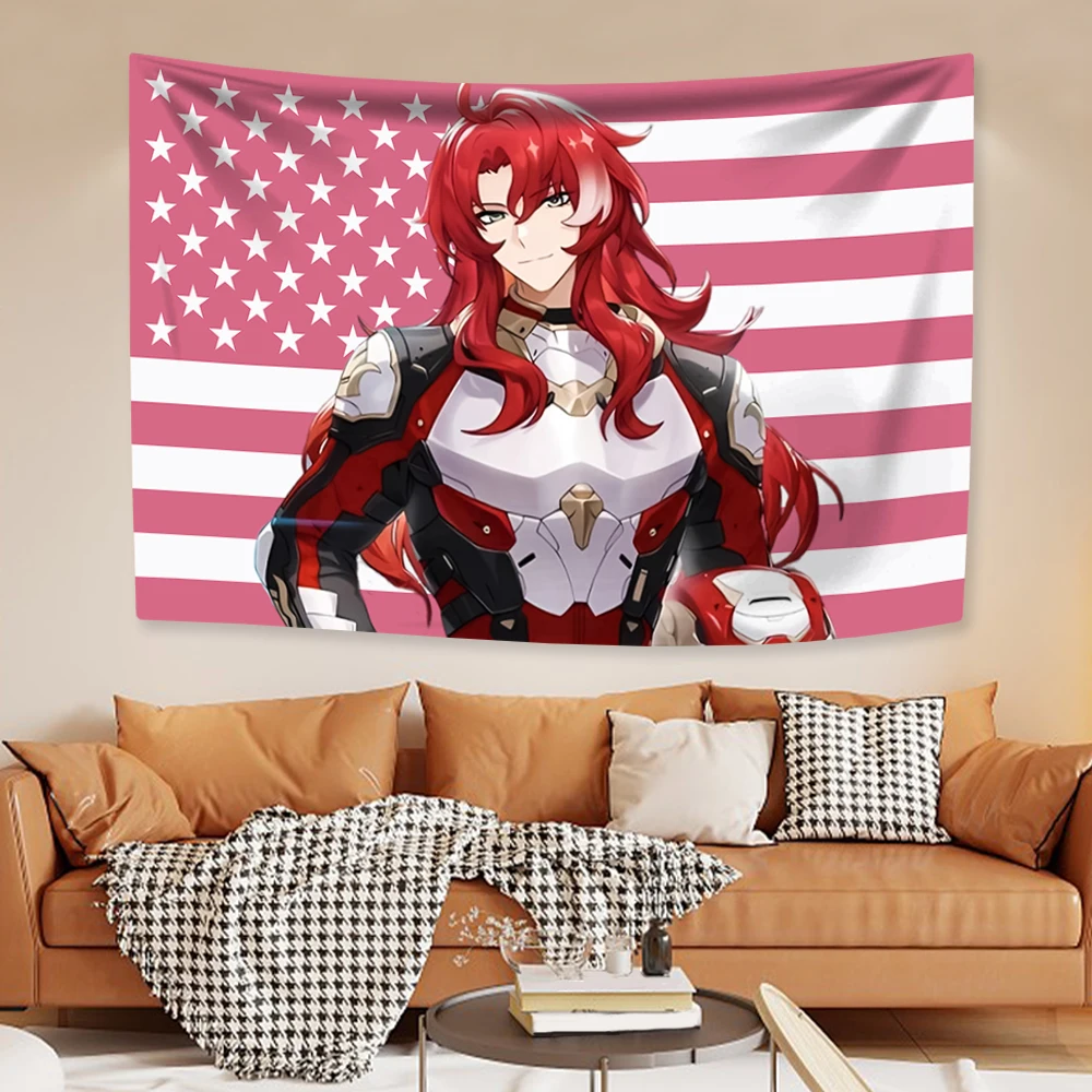 Game Tapestry Boothills And Argentis American Flag Home Decor Wall Hanging Bedroom Dorm Background Sofa Blanket tapestry decorations