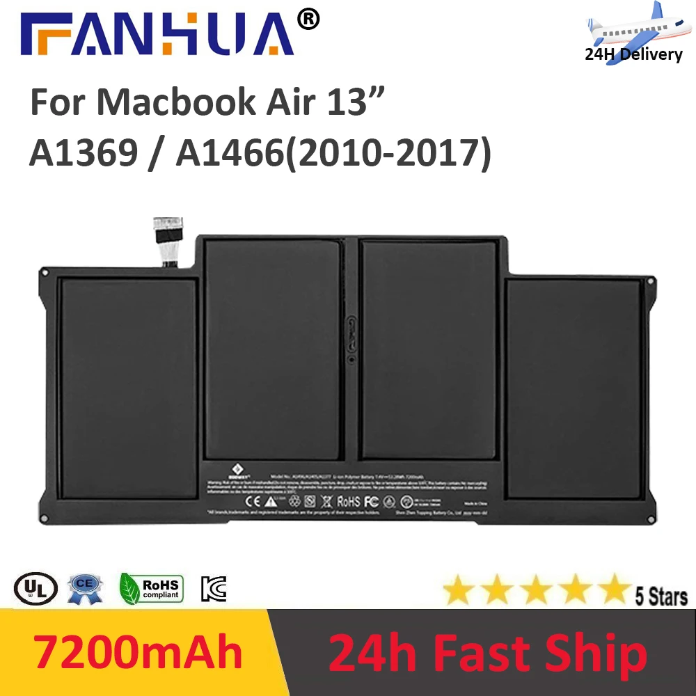 Аккумулятор A1405 A1496 для ноутбука