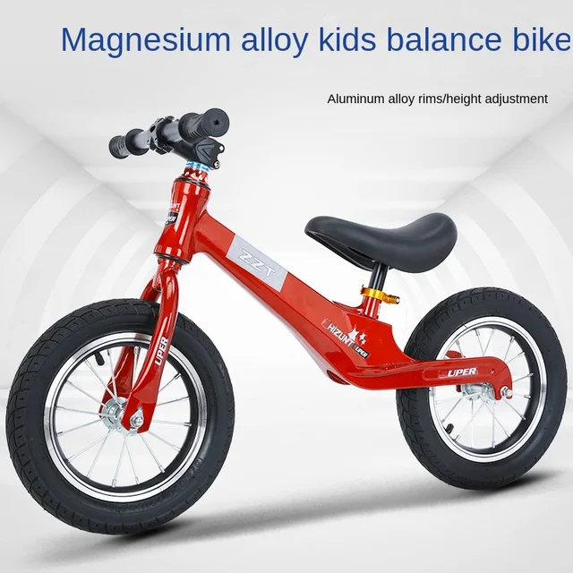 LazyChild Children's Scooter 2-6 Years Old Magnesium Alloy Toy Yo Car 12Inch Children's Comfortable Balance Car DropShipping 2