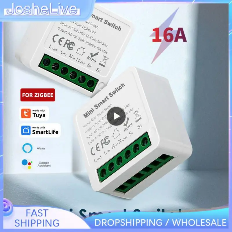 

Tuya 16A 3.0 Smart Switch Module Hub Gateway Smart Home Automation 2 Way Control For Smartlife Alexa Home Alice