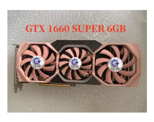 

C CCTING Geforce GTX 1660 Super 6GB GTX 1660 Ti 6GB Graphics Cards 14gbps Game192Bit Video Cards Graphics Card for COLORFUL