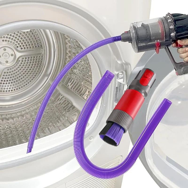 For Dyson V7 V8 V10 V11 V15 Vacuum Attachment Traceless Dust Brush Flexible Crevice Tool For Crevice & Car Detailing