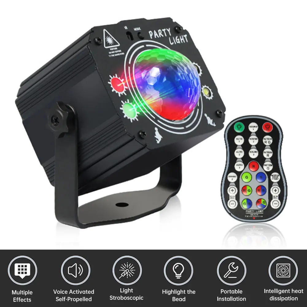 

Рождественская вечеринка Свет DJ Флэш вечеринка Сцена Свет USB Портативный проектор для DJ дискотека наружный свет Хэллоуин Караоке