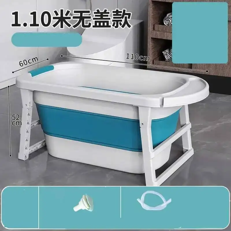 أحواض استحمام محمولة إسكندنافية أحواض حمام قابلة للطي لكامل الجسم للكبار حوض استحمام كبير للكبار المنزلية للأطفال سميكة بيديت حمام جديد